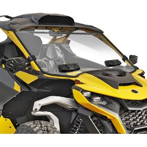 StarknightMT Front Vented Mrverick R Windshield Scratch Proof Windshield Compatible With Can Am Maverick R& R MAX 2024 2025 | Heavy Duty Clear Full Windshield in Saudi Arabia