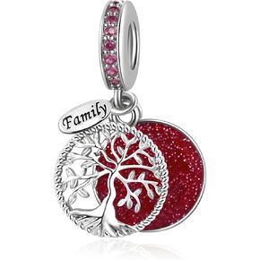 Sparkling Tree of Life Family Charm Compatible with Pandora Charms Bracelets in Saudi Arabia