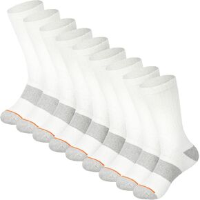 Workite Cotton Roature Control و Cushioned Crew Socks Comfort Soft Breatable Multible Multible Mens 6-12 in Kuwait