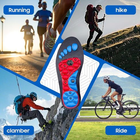 النعال العلاجية ، النعال المغناطيسية للنساء ، النعال المغناطيسية لتعزيز الراحة والدعم ، النعال القدم مع العلاج بالابر (الأحمر الأسود ، M: 9-11) in Kuwait