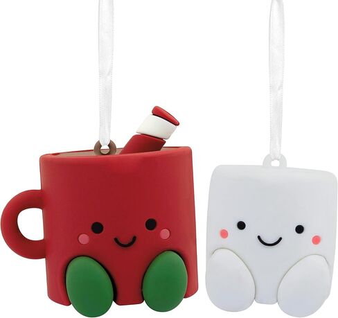 Hallmark Better Together Hot Cocoa and Marshmallow Magnetic Christmas Ornaments, Set of 2 in Saudi Arabia