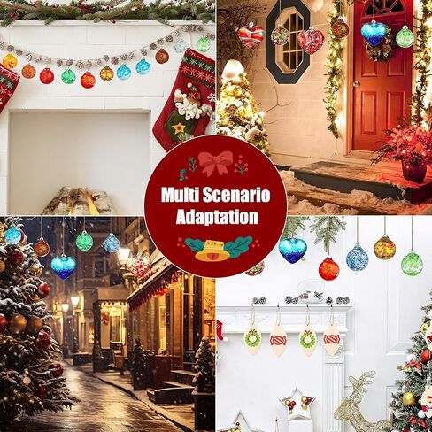 Blue Heart Hand Blown Glass Gazing Balls for Garden Hanging Friendship Balls Christmas Ball Ornaments for Xmas Tree Decoration (Blue - B) in Saudi Arabia