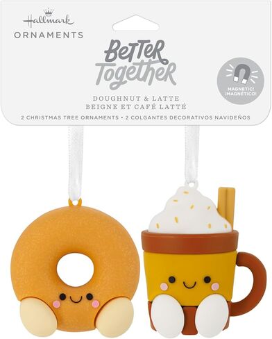 Hallmark Better Together Hot Cocoa and Marshmallow Magnetic Christmas Ornaments, Set of 2 in Saudi Arabia