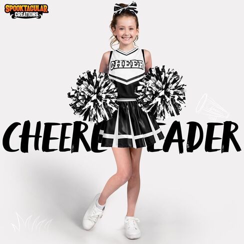 زي إبداعات spooktacular girl cheerleader ، عيد الهالوين اللطيف الزي الموحد مع الملحقات لحفلات اللباس in Saudi Arabia