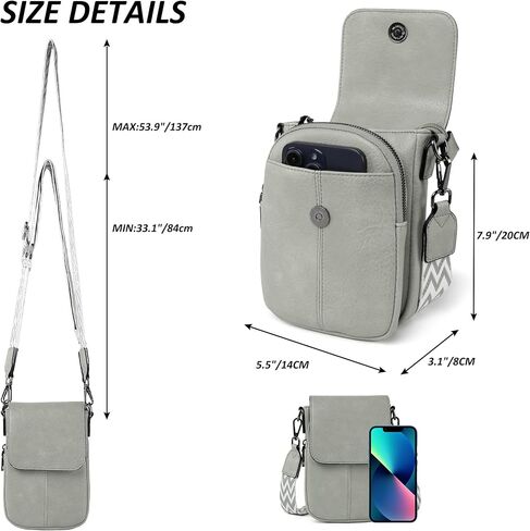 TANTOMI Small Crossbody Bags for Women, Small Purses with Card Slots Phone Purse Wide Adjustable Strap in Kuwait