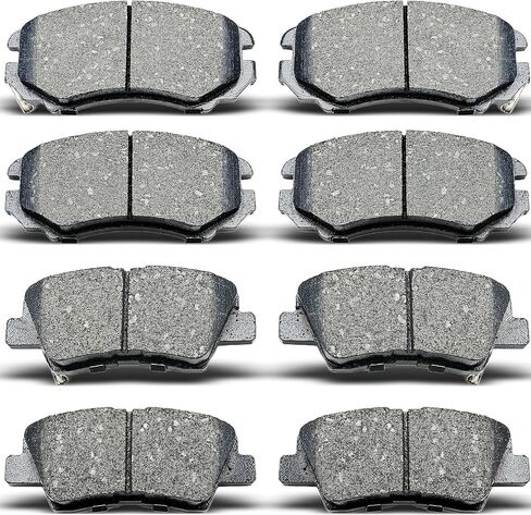 D924 D1313 8pcs Front Rear Ceramic Brake Pads Sets Fit For 2010 2011 For Hyundai Azera/2009 2010 For Sonata,2007-2009 For Kia Amanti/2010-2013 For Soul in Saudi Arabia