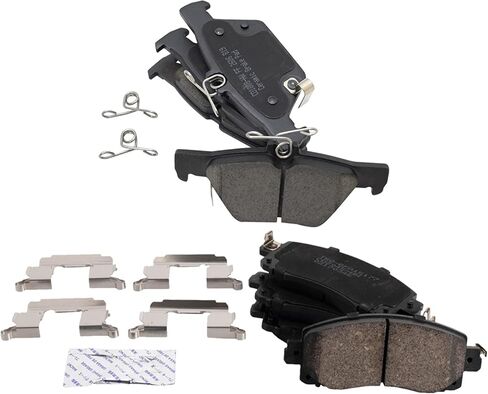 TRQ Front & Rear Brake Pads Ceramic Compatible with 2019-2021 Subaru Forester 2020-2021 Legacy 2020-2022 Outback in Saudi Arabia