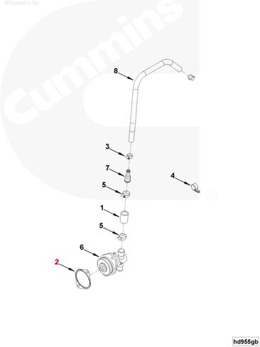 حشية ، مضخة توجيه الطاقة الهيدروليكية cummins in Kuwait