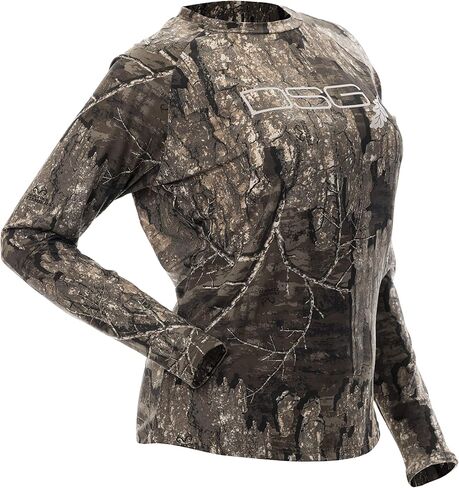 DOING SOMETHING GREAT (DSG Outerwear Women's Long Sleeve Camo Tech Hunting Shirts | Moisture Wicking in Kuwait