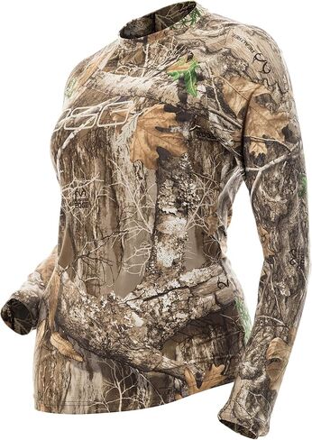 DOING SOMETHING GREAT (DSG Outerwear Women's Long Sleeve Camo Tech Hunting Shirts | Moisture Wicking in Kuwait