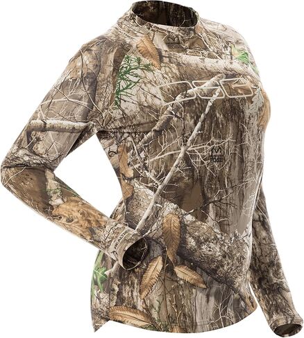 DOING SOMETHING GREAT (DSG Outerwear Women's Long Sleeve Camo Tech Hunting Shirts | Moisture Wicking in Kuwait