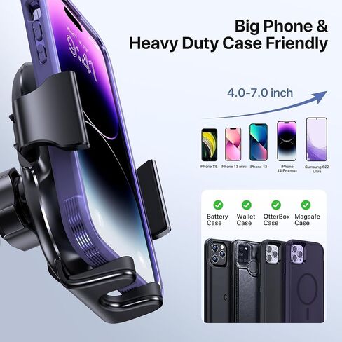 Miracase 3-in-1 Car Phone Mount Mount ، حاملي الهواتف المحمولة العالمية للوحة معلومات السيارات الخاصة بك في الهواء in Kuwait