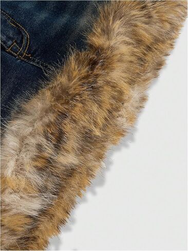 WDIRARA Women's Plus Size Leopard Fuzzy Mini Denim Skirt Y2k Bodycon Jean Skirts in Saudi Arabia