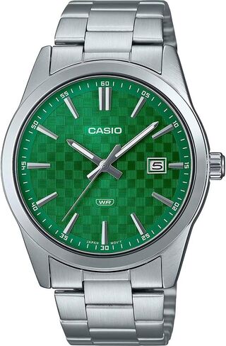 Casio MTP-VD03D-3A1 Men's Standard Stanless Steel Green Dial 3-Hand Analog Watch in Saudi Arabia