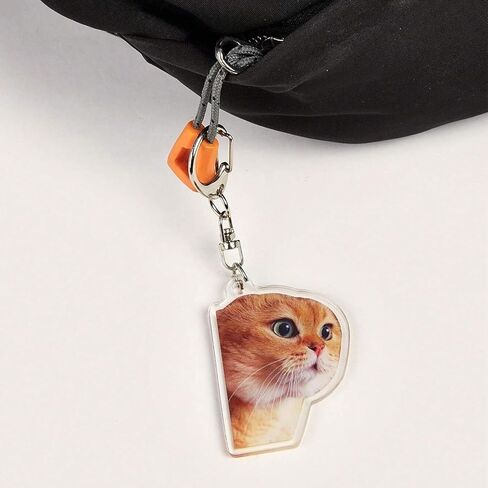 Angyape 9Pcs Funny Cat Meme Keychain Cute Bag Charms for Women Handbag Purse Charms Car Keys Accessories Party Favors Gifts in Saudi Arabia
