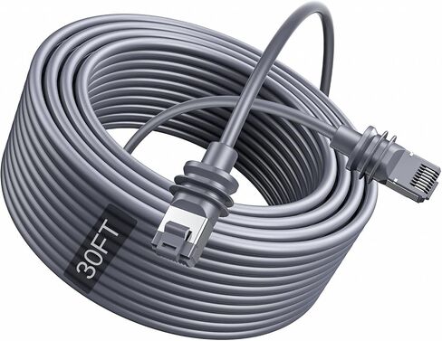 كابل Starlink Ethernet للجيل 3 / Starlink Mini، كابل بديل قياسي V3 Cat6 23M/75FT مقاوم للماء، وصلة كابل Starlink Internet Kit Satellite لـ Starlink Gen 3 / Starlink Mini، رمادي in Kuwait