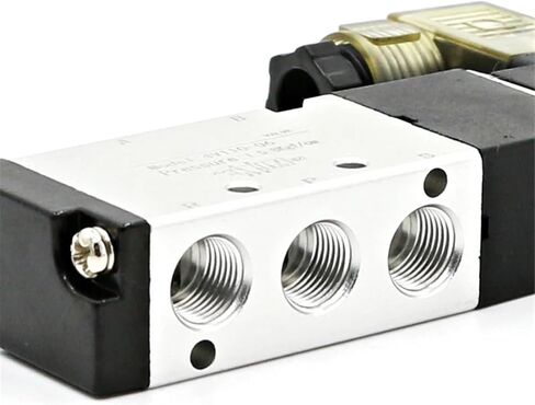 1PCS Solenoid Valve Multi-way Combination 4V110-06 Manifold Stations DC12V 24V AC220V With Fittings 5 port 2 position Solenoid Valves(4 Row 6mm fitting,DC12V) in Saudi Arabia