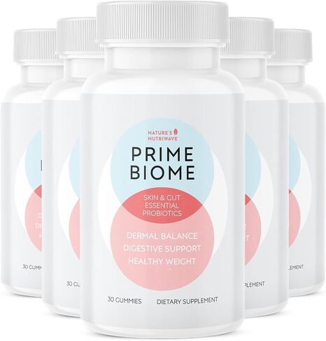 Primiome Probiotic Gummies-مزيج قائم على النبات مع الأنسولين ، Mane's Mane ، Ginger & More-غير المعدلة وراثيًا ، بدون منشطات ، معتمدة من GMP-30 Gummies ، شهر واحد in Kuwait