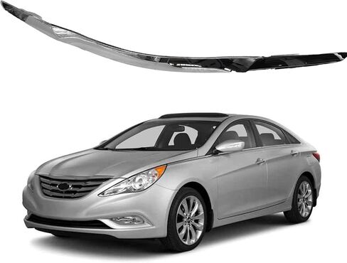 for 2011 2012 2013 Hyundai Sonata Grille Garnish Hood Molding Front Bumper Top Chrome Trim HY1235101 in Saudi Arabia