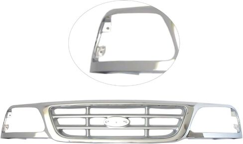 تجميع مصبغة Chrome تناسب Ford F150/F250 1999-2003 و Heritage F150 2004 مع إدراج قابل للطلاء in Saudi Arabia