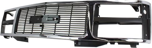 Garage-Pro Grille Assembly Compatible with 1988-1993 GMC C1500, K1500, C2500, K2500, C3500, K3500, 1992-1993 Yukon, C1500 Suburban Chrome Shell with Black Insert in Saudi Arabia