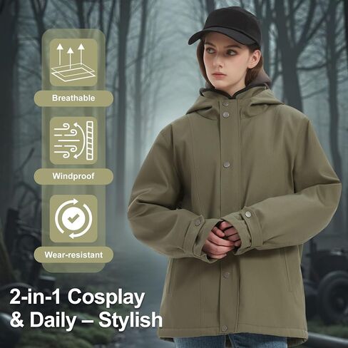 Fleece Jacket Cosplay Ethan Winters Hoodie Game Role Play Military Costume Outdoor Novelty Coat in Saudi Arabia