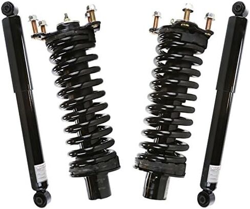 AutoShack Front Complete Strut & Coil Spring Assembly with Rear Shock Absorbers Set for Dodge Nitro 2002-2012 Jeep Liberty 4WD RWD | Full-vehicle Suspension System Replacement Kit KS205-CST127 in Saudi Arabia