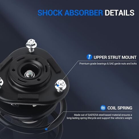 Autoround Front Complete Strut w/Coil Spring Assembly Compatible with Scion TC 2005 2006 2007 2008 2009 2010-172391 172390 in Saudi Arabia