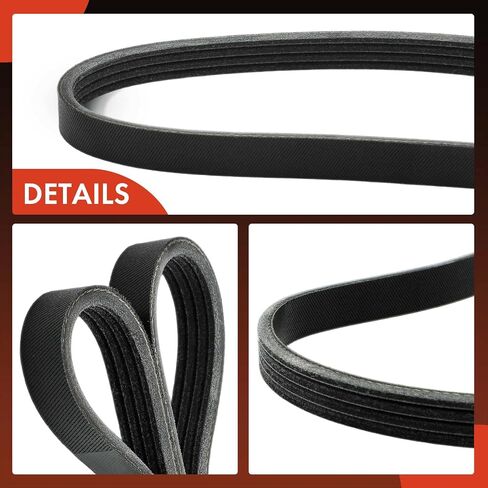A-Premium Stretch Fit Serpentine Drive Belt متوافق مع Ford Focus 2014-2018 ، EcoSport 2018-2022 ، 2.0L in Saudi Arabia