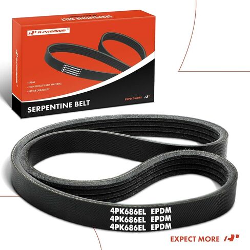 A-Premium Stretch Fit Serpentine Drive Belt متوافق مع Ford Focus 2014-2018 ، EcoSport 2018-2022 ، 2.0L in Saudi Arabia