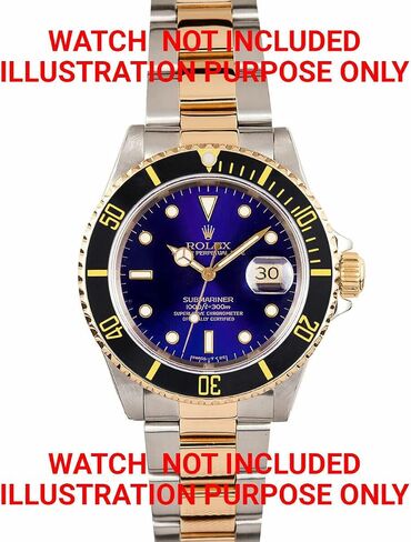 Ewatchparts Bezel & Ceramic Insert & Retaining Compatible With Rolex Submariner 18K Gold 16800 16613 16610 in Saudi Arabia