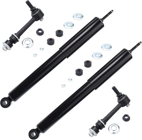 Detroit Axle - خلفية 4pc Strock Atsorbers Kit لـ 96-02 Toyota 4Runner ، 2 stupbers stabilizer 2 links 1996 1997 1998 1999 2000 2001 2002 replication in Saudi Arabia