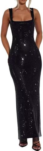 Ouyisha Sparkly Sequin Prom Dress Maxi Sexy Mermaid Bodycon Formal Party Club Dress 2025 in Kuwait