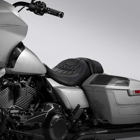 نسخة. راكب رايدر رايدر رايدر ومقعد المقعد المقعد المقعد المناسب لتجول هارلي 2023-2025 CVO Street Glide Flhxse ، CVO Road Glide Fltrxse | 2024-2025 شارع Glide Flhx ، Road Glide Fltrx ، و Fltrxstse in Kuwait