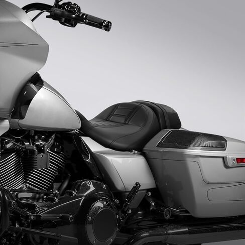 نسخة. راكب رايدر رايدر رايدر ومقعد المقعد المقعد المقعد المناسب لتجول هارلي 2023-2025 CVO Street Glide Flhxse ، CVO Road Glide Fltrxse | 2024-2025 شارع Glide Flhx ، Road Glide Fltrx ، و Fltrxstse in Kuwait