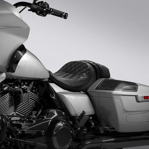 نسخة. راكب رايدر رايدر رايدر ومقعد المقعد المقعد المقعد المناسب لتجول هارلي 2023-2025 CVO Street Glide Flhxse ، CVO Road Glide Fltrxse | 2024-2025 شارع Glide Flhx ، Road Glide Fltrx ، و Fltrxstse in Kuwait