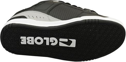 Globe Men's Fusion Skate Shoe, Black/Steel/White, 7.5 in Saudi Arabia