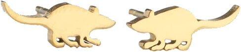 LLYANZ Cute Mouse Accessories Rat Earring Animal Stainless Steel Stud Earrings in Kuwait
