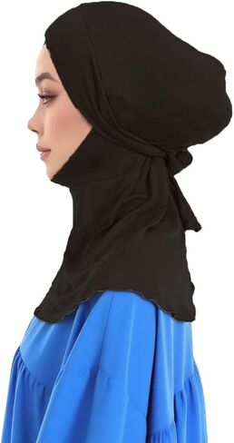 الحجاب Undercaps Cap Beanies Cap مع ربطة عنق غير قماشية تحت وشاح للنساء in Kuwait