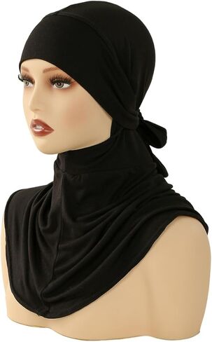 الحجاب Undercaps Cap Beanies Cap مع ربطة عنق غير قماشية تحت وشاح للنساء in Kuwait