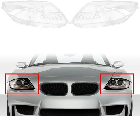 CHCURY1 اليسار واليمين CLEAR LESS LENS COVER LENSLAMP RESPLEST FOR BMW Z4 E85 2003 2004 2005 2006 2007 2008 in Kuwait