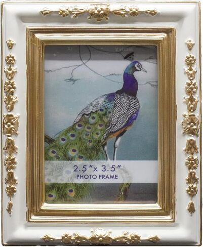 SIKOO Vintage 2.5 x 3.5 Picture Frames Small Wallet Size Picture Frames TableTop and Wall Mount Display Vintage Wall Decor Retro Home Decor Bronze and Blue in Saudi Arabia