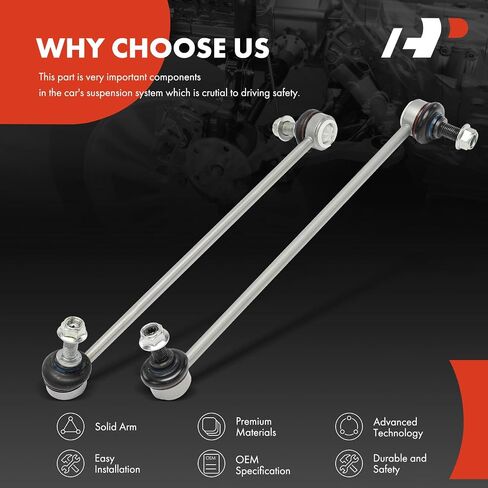 A-Premium 2 X Bront Sway Bar Links Bar Bar Bar ، متوافقة مع BMW X3 2011-2017 ، x4 2015-2018 in Saudi Arabia
