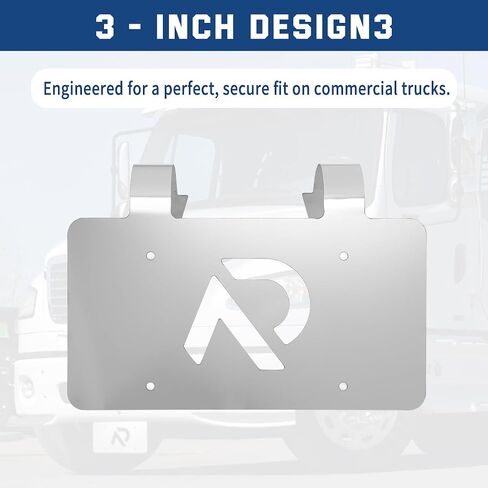 شاحنة شبه تجارية الشاحنة الغزلان حارس لوحة الترخيص المقاوم للصدأ 3 '' for Freightliner for Volvo for Kenworth in Kuwait