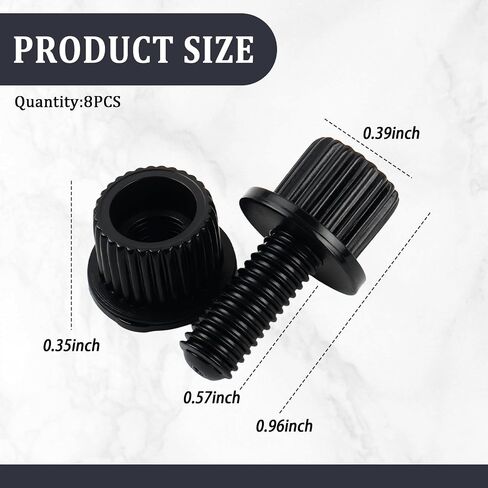 8PCS Motorcycle License Plate Screws,Nylon Motorcycle License Plate Bolts for Fixing Standard Licenses Plates Holder,Universal Licenses Plates Fasteners Exterior Accessories in Kuwait