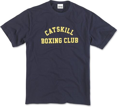 Catskill Boxing Club Gym T-Shirt Vintage Boxing Apparel Workout Tees Midnight Navy in Saudi Arabia