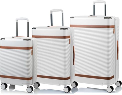 مجموعة Champs 'Vintage III' '3 قطع قابلة للتوسيع الأمتعة الدوار مجموعة الأمتعة مع ميناء USB (العاج) in Kuwait