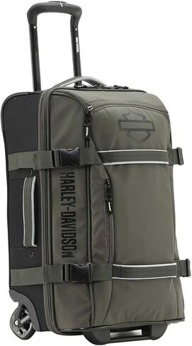 Harley-Davidson 21 "Nomad Wheeling Duffel Bag W/Shark Wheels- Green/Black (21") in Kuwait
