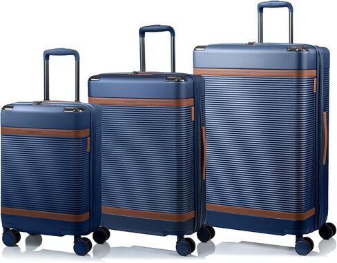 CHAMPS 'VINTAGE III COLLECTION' 3-PIECE EXPANDABLE HARDSIDE SPINNER LUGGAGE SET WITH USB PORT (IVORY) in Kuwait