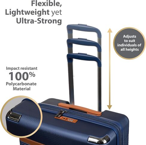 CHAMPS 'VINTAGE III COLLECTION' 3-PIECE EXPANDABLE HARDSIDE SPINNER LUGGAGE SET WITH USB PORT (IVORY) in Kuwait